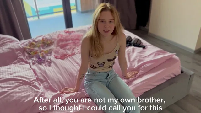 I helped my stepsister choose underwear for a date