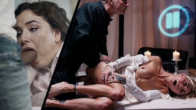 Sexy chicks FREEZE IN TIME horny men realize their deepest fantasies